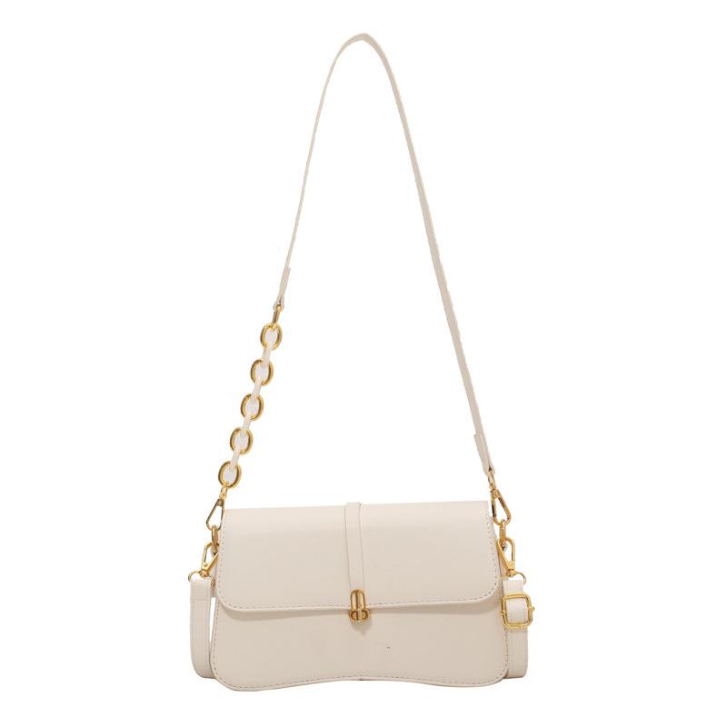Retro underarm small square bag women's new simple versatile chain single shoulder commuter messenger bag