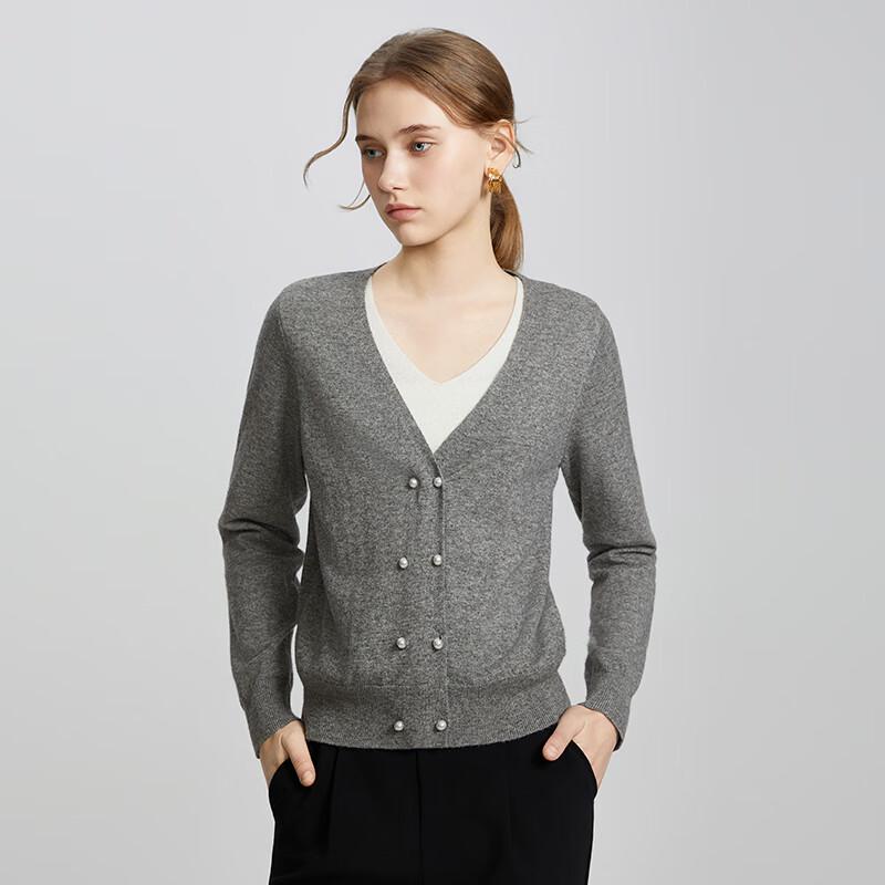 TaTu Women's Casual V-Neck Long Sleeve Knit Sweater