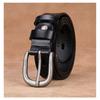 Womens Genuine Leather Belt With Hollow Design Pin Buckle Slim Width Jeans Dress Pants Black Coffee White