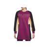 Jordan Comfortable Simple Soft Round Neck Long Sleeve Dress Women Dresses Purple Red CW3930-610