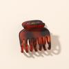 4cm Milk Coffee Hair Claw Clip - Frosted Small Shark Clip for Women's Updos
