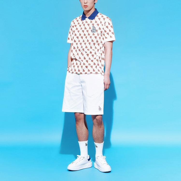 New MLB Los Angeles Dodgers Polo Shirt Unisex White 3LPQM0133-07CRS