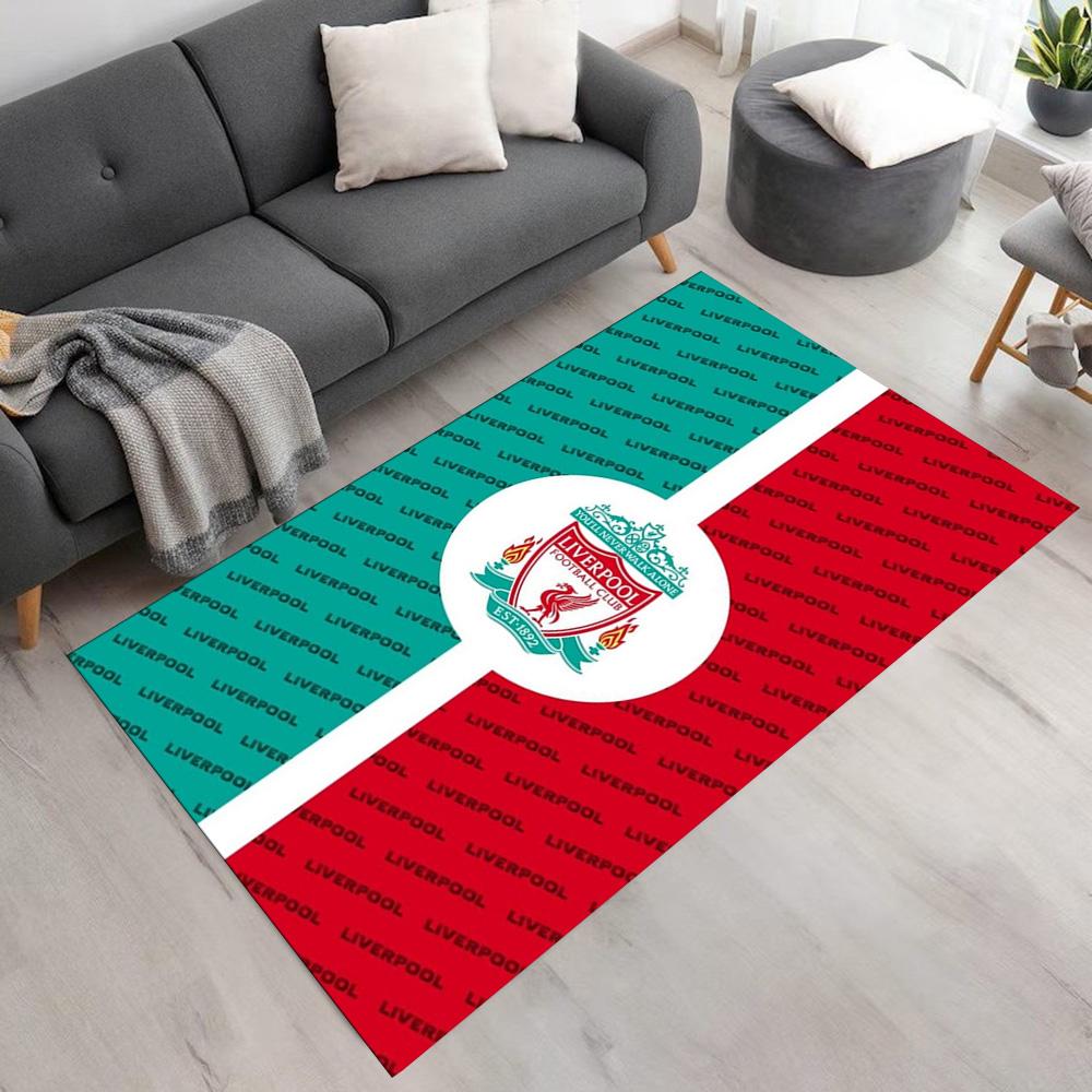 Liverpool Area Rug Suitable for Study Room Kitchen Playrooms Dormitory Anti-slip Rug Anime Office Decor Perfect Gift for Women Men