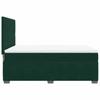 Box Spring Bed with Mattress Dark Green 140x200 cm Velvet