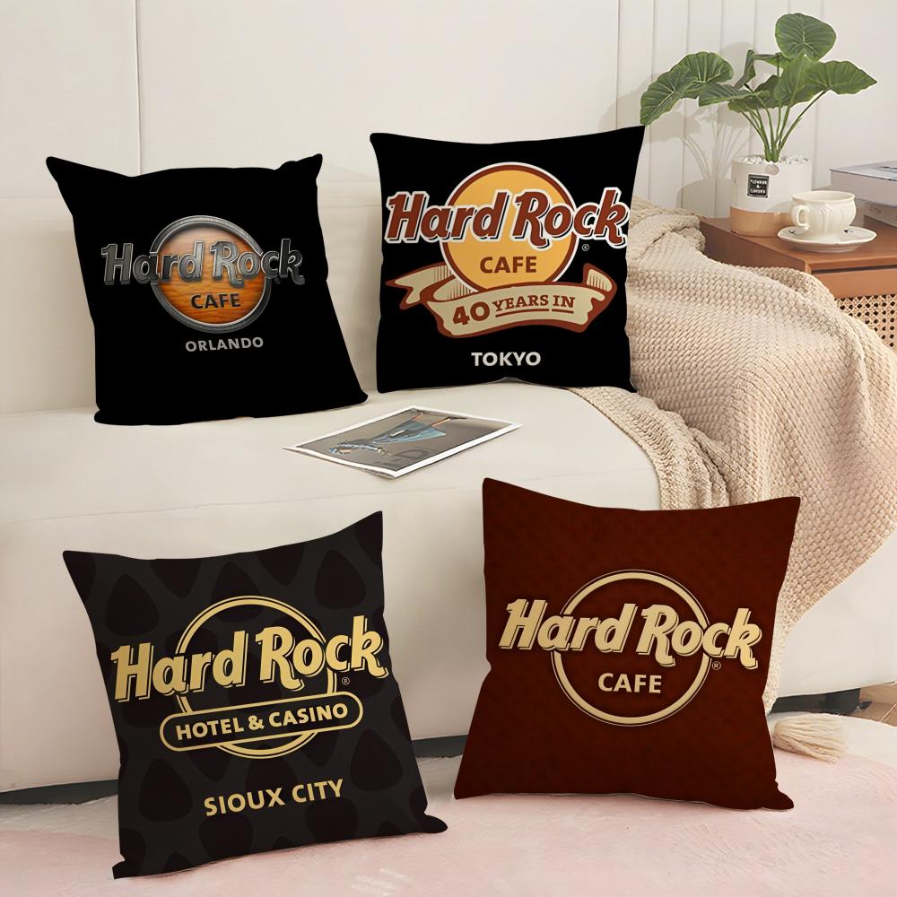 Luxury H-Hardrock Cafe Cushion Cover Soft Short Plush Pillow Cover Smooth Cozy Texture Aesthetic Cushion Case Home Decor