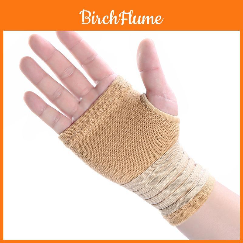 Elastic Carpal Thumb Hand Wrist Support Brace Comfortable Beige Compression Bandage