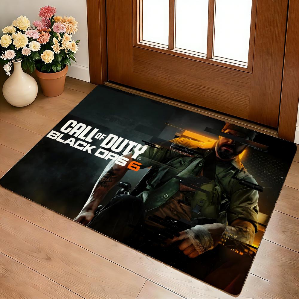Anime C-Call Of D-Duty Floor Mat Cozy Flannel Soft Thick Non-Slip Mat For Living Room Bedroom Kitchen Decor Rugs