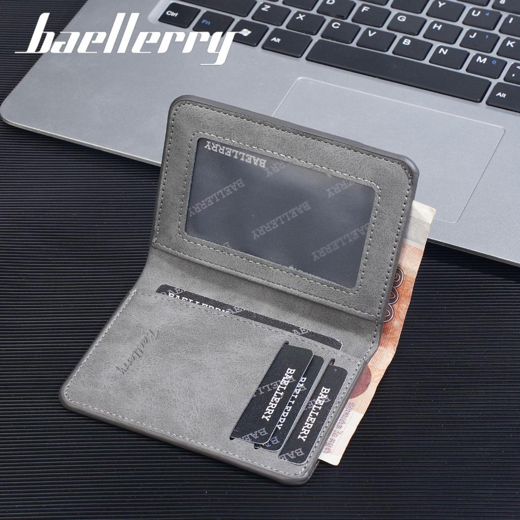Herren Retro Dünne Leder Bi-Fold Geldbörse - Einfacher Kartenhalter mit Weichem High-End Gefühl