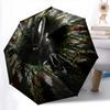 1 PC Automatic Folding Umbrella - Cartoon Pattern, Portable & Foldable Design with 8 Ribs, Christmas Birthday Gifts