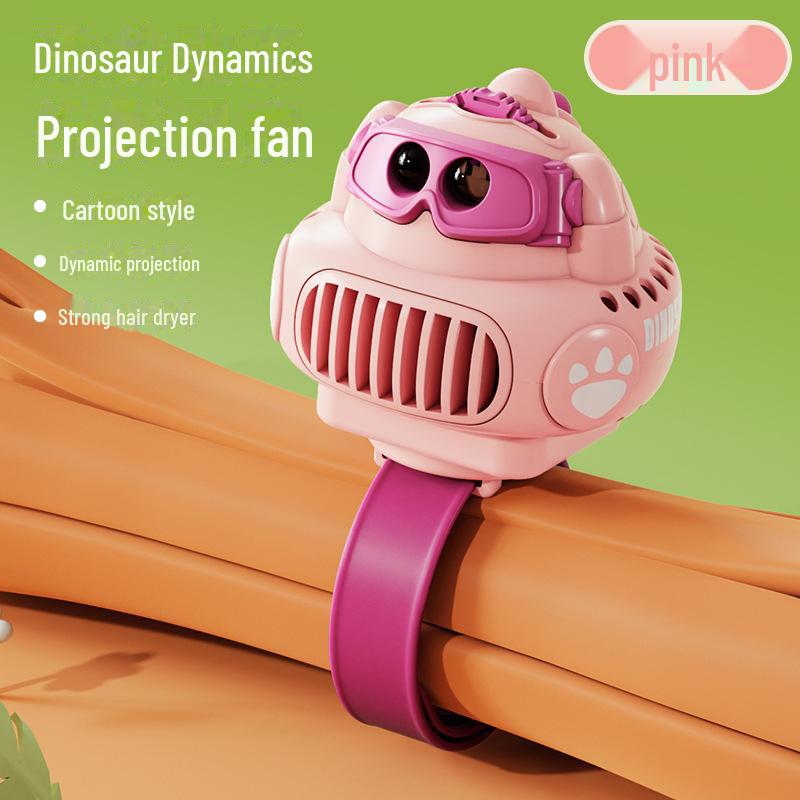 Kids' Cartoon USB Rechargeable Handheld Mini Fan - Cute, Portable Gift for Students