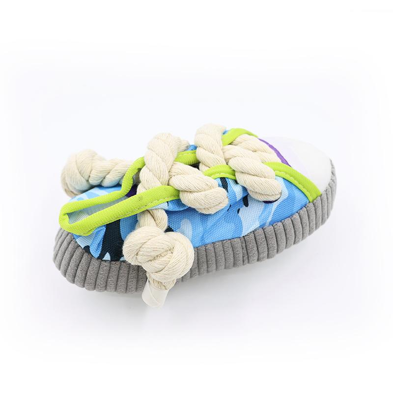 Langlebiges Kaubeständiges Haustier-Interaktivspielzeug - Quietschschuh-Design, Langeweile-Abbau & Bewegung für Hunde Katzen