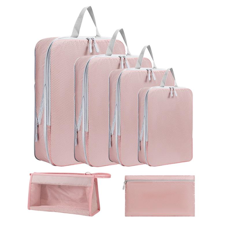 Czteroczęściowy zestaw kompresyjny podróżny: Worki próżniowe na ubrania, buty i skarpetki - Wodoodporne rozwiązanie do przechowywania