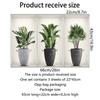 Self Adhesive Plant Pattern Wall Sticker Plants Flower Decals for 3 Pcs/Set Bedroom