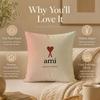 Fashion A‑AAAMIPARISSS Cushion Cover Double-Sided Printed Pillow Cover Hypoallergenic Dust-Mite Proof