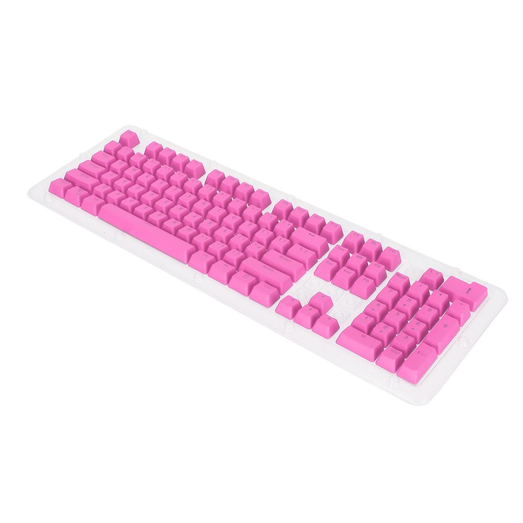 PBT Keycaps 106 Keys 2 Color Injection Molding OEM Height Light Transmission Custom Keycaps for Mechanical KeyboardPink