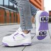 KIDS Four Wheel Skate Roller Shoes Sneakers Four Wheel Skating Shoes Children's Shoes Double Wheel Skating Shoes