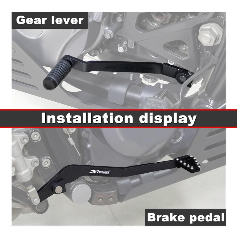 For Kawasaki KLR650 KLR 650 1987-2015 2016 2017 2018 Motorcycle Rear Foot Brake Pedal Lever Folding Gear Shifter Shift Lever