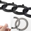 3D 4w 4 Ring Badge Accessories Car Front Bonnet Grille Rear Trunk Emblem Decoration Sticker For 4w S4 Original Replacementw4