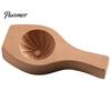 Dough Press Tool Wooden Bun Mold with Handle, Manual Baozi Maker Mold, Kitchen Baking Accessories Easy DIY Ravioli Pastry Presser Flower Edges