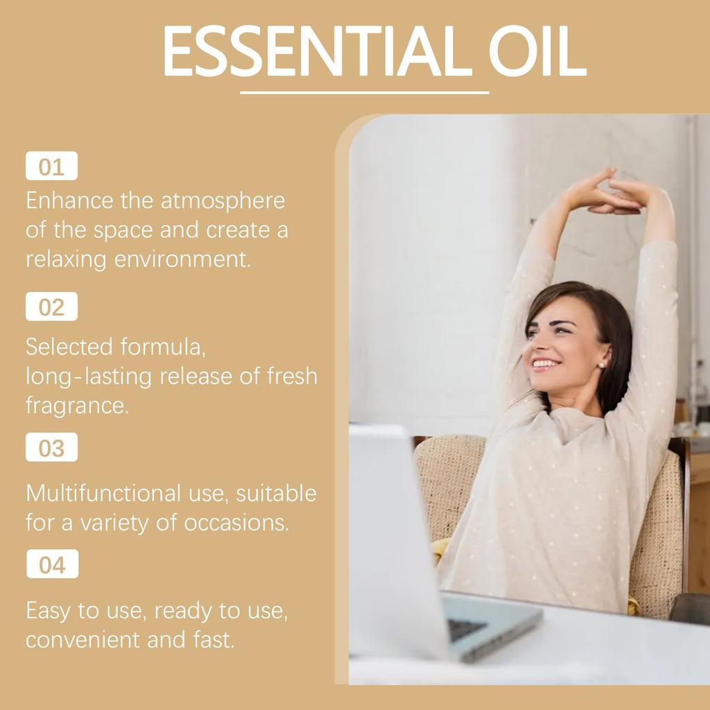 Aromatherapy Oil In Room, Diffuser Serum Oil, Aromatherapy, Warm Ambience Fragrances, Bath And Massage Oil,10ML