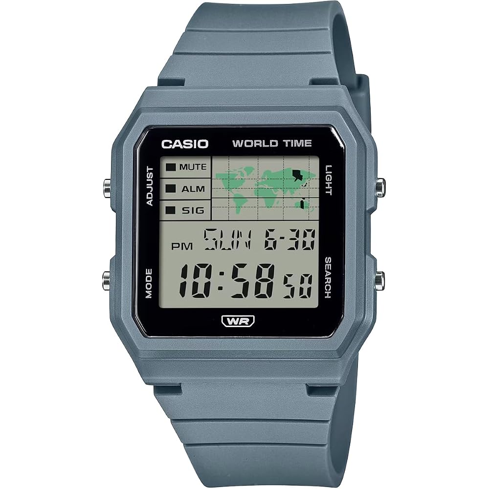 [Casio] CASIO World Time Digital Unisex Watch LF-30W-2A Biomass Plastic Band Blue Gray Overseas Model [Parallel Import]