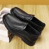 Autumn Solid Color Business Casual Shoes for Men Fashion New Designer Leather Shoes Male Soft Sole Middle Age Men's Loafers