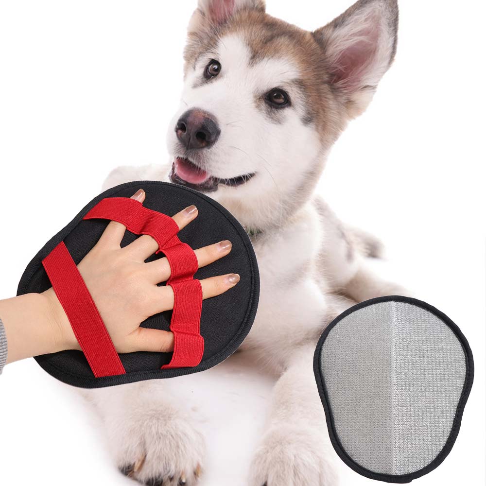 Cloth Pet Hair Removal Glove Hangable Electrostatic Cleaner 5-Finger Grooming Cleaner  Car Seat