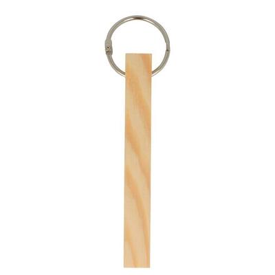 4 Small Wooden Chopstick Keychains