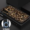 Leopard Print Magnetic Phone Case For Samsung Galaxy S26 S25 S24 Ultra S23 S24 S25 FE S22 Plus For Magsafe Soft TPU Back Cover