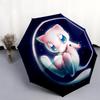 Mew Pattern, Automatic Folding Umbrella, Portable and Foldable Design, 8 Ribs, a Christmas or Birthday Gift.