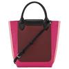 Longchamp Vordere konkave geprägte Logo Nylon/Leder Schulter Crossbody Tragetasche Damen Taschen Magenta 10263093J13