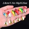 6Pcs Rotating Metal VIB Vibration Bait, Spinner Spoon Fishing Lures Jigs, Trout Winter Fishing Hard Baits Tackle Pesca Lure Set