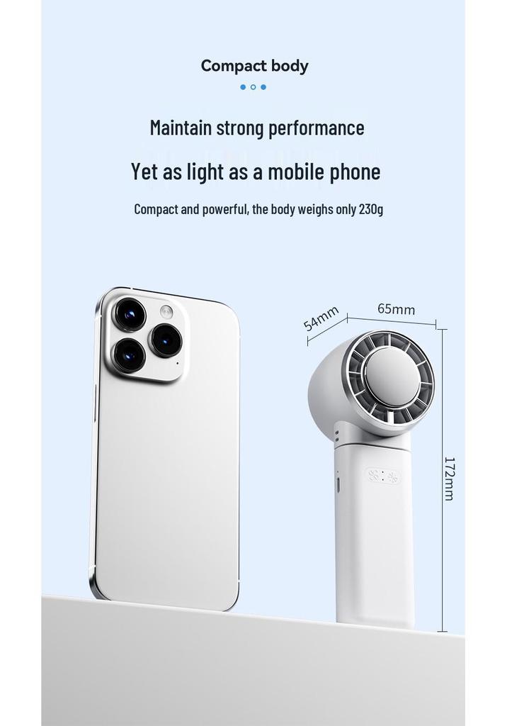 Portable USB Folding High-Speed Handheld Fan with Cross-Border Semiconductor Cooling and Strong Wind