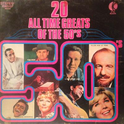 LP Record VARIOUS - 20 All Time Greats Of The 50's NE490 K-Tel 1972 UK Pop Used