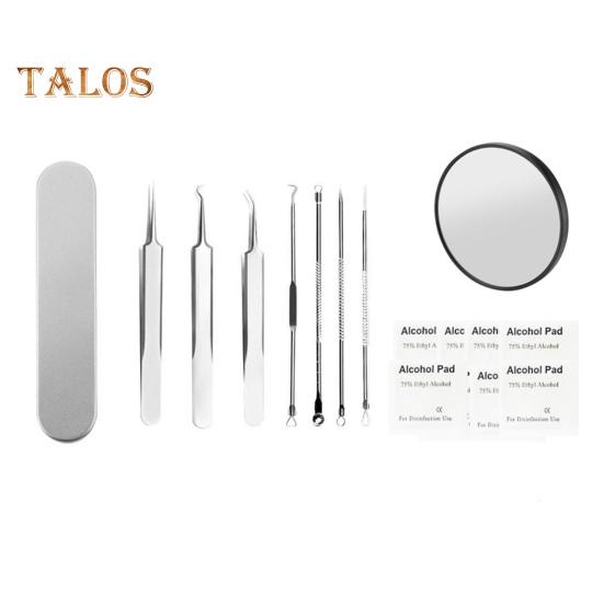 Blackhead Remover Tweezers Set Stainless Steel Acne Clip Kit with Anti-slip Handle Pimple Popper Tool Easy To Carry Blackhead Extractor Skin Care