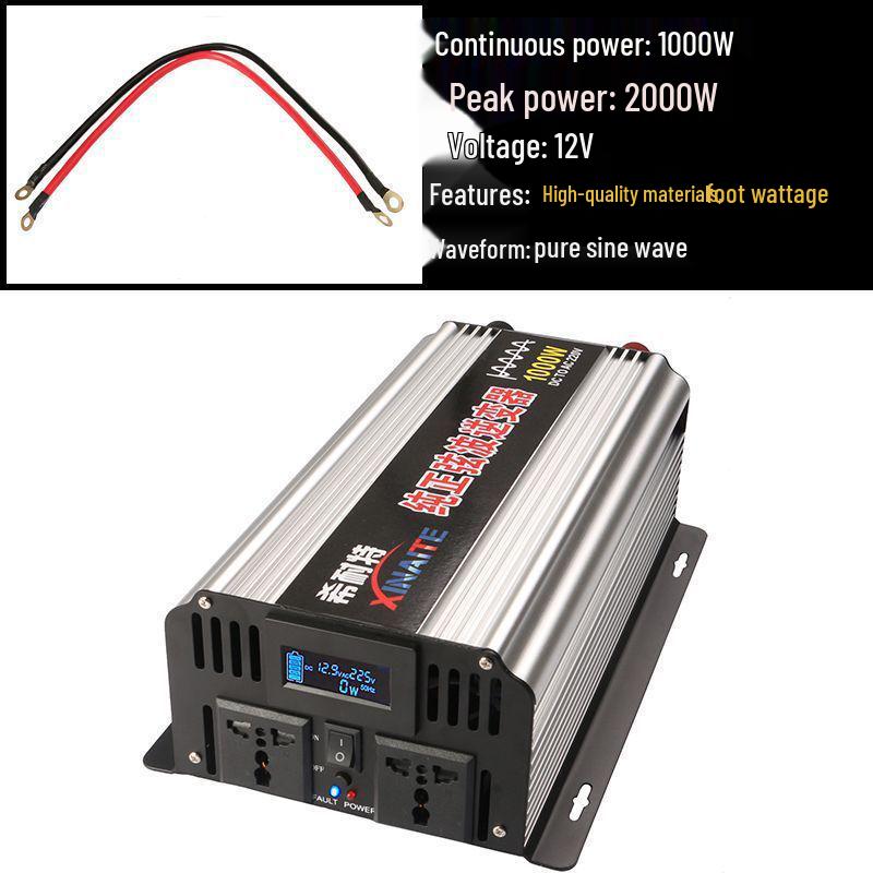 1000W/2000W/3000W Pure Sine Wave Inverter 12V/24V/48V To 220V for Car and Home Use