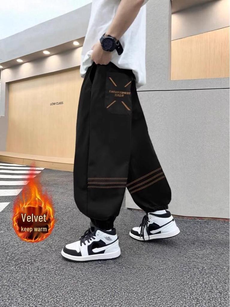 Boys' Fleece-lined Casual Sweatpants - 2025 New Spring/Autumn Style