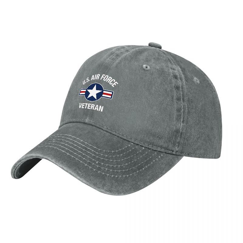 U S Air Force Veteran Embroidered Washed Cotton Baseball Cap Classic Military Inspired Design For Everyday Wear And Style