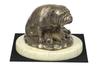Bulldog II - dog figurine, dog silhouette figurine, trophy for Art-Dog dog show exhibition