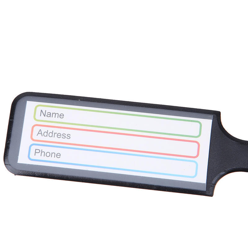 Creative Travel Luggage Tag Suitcase ID Address Label Baggage Boarding Tag Portable Label Holder Bag Accessories