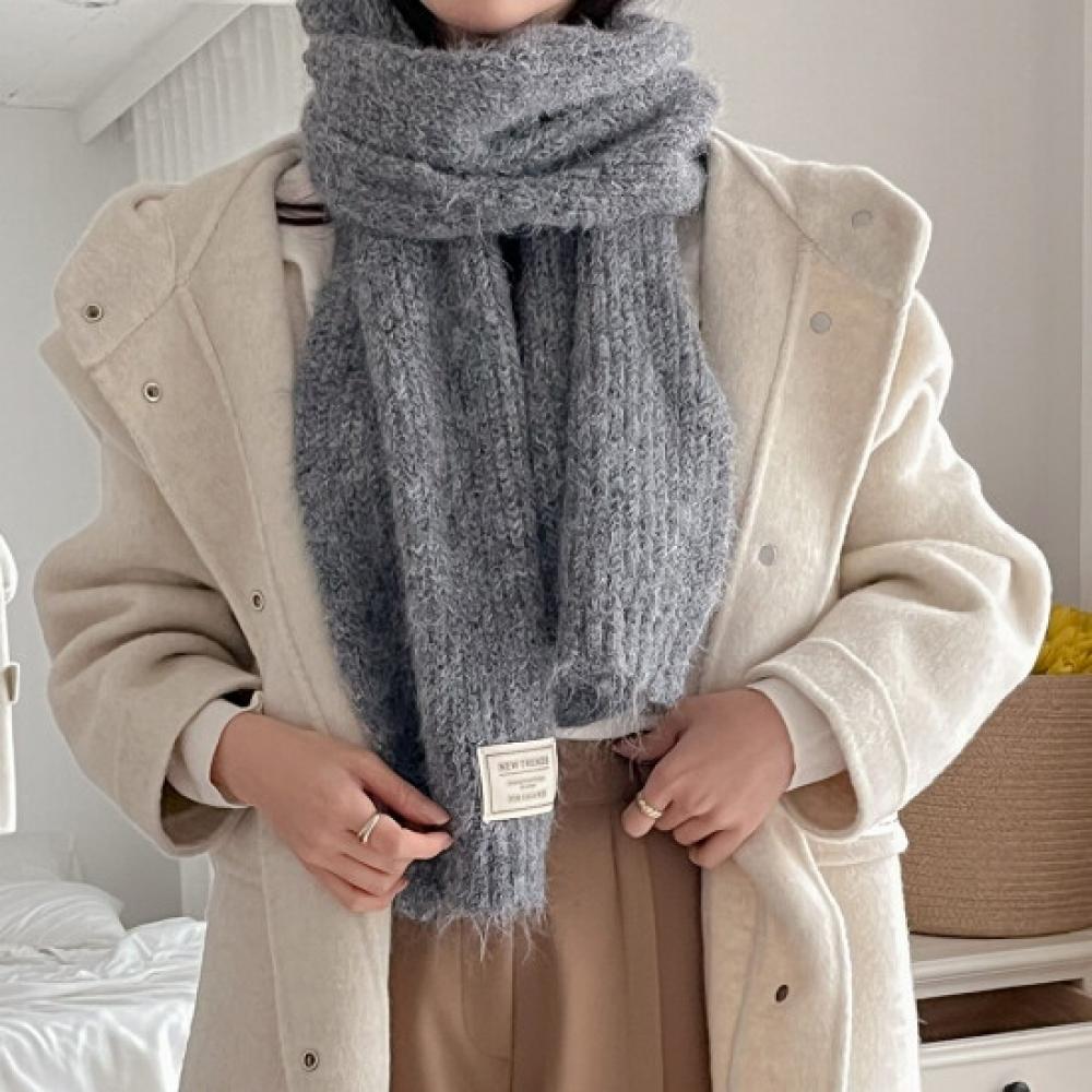 New Arrivals Open Run Women Long Scarf Solid Color Simple