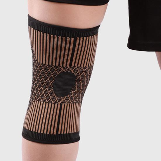 1Pc Knee Sleeve High Elastic Breathable Pressurization Knitting Knee Protection Knee Compression Sleeve