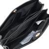 Maison Vert Square Mini Shoulder Bag, Lightweight Shrink Faux Leather, Women's, Black (10)