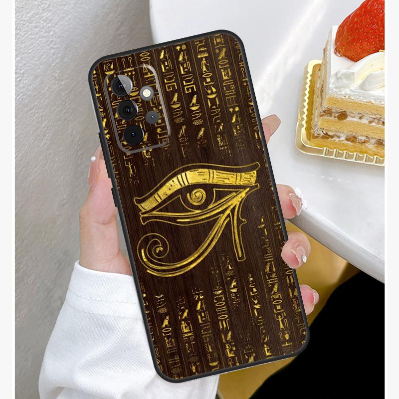 Sacred Eye of Horus Egypt Fresco Case For Samsung Galaxy A53 A33 A23 A13 A15 A25 A35 A55 A54 A34 A14 A51 A12 A32 A52 Cover