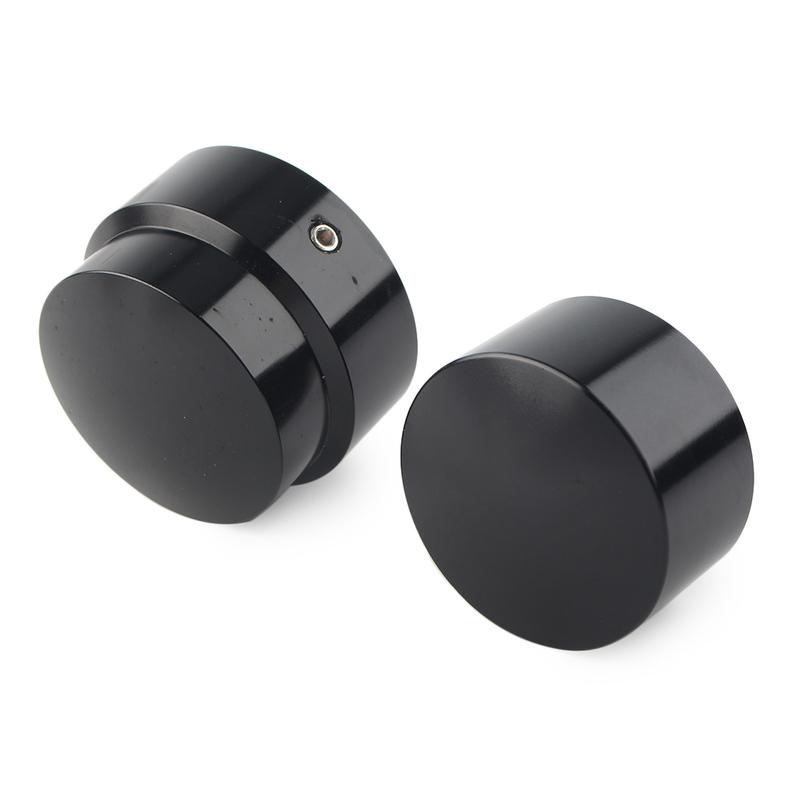 2Pcs Motorcycle Rear Axle Nut Cover Cap Sets for Harley Dyna XG XL 883 1200 Fat Boy Softail  Chrome Black
