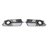 Professional Front Bumper Fog Light Grill Grille Cover Trim Car Spare Part Compact-size Suitable for Q5 S-Line 13-16