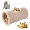 For Collapsible Cat Tunnel Suede Fabric Puppy Rabbit Play Chase Hide Tunnel Tube Indoor For Game Exercising Hiding Training Pet