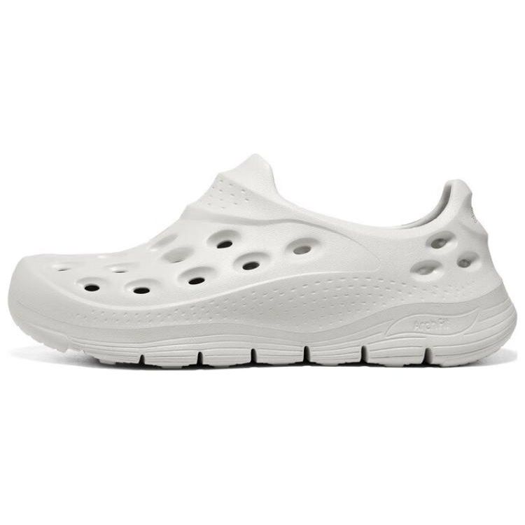 Skechers Arch Fit Go Foam 1 EVA Shell Bubble Shoes Non-Slip Durable Sports Sandals Men sandals White 243240-OFWT 45