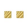 Geometric 316L Popular Gold Stud Earrings Light Luxury Classic Twill Bag Design Earrings