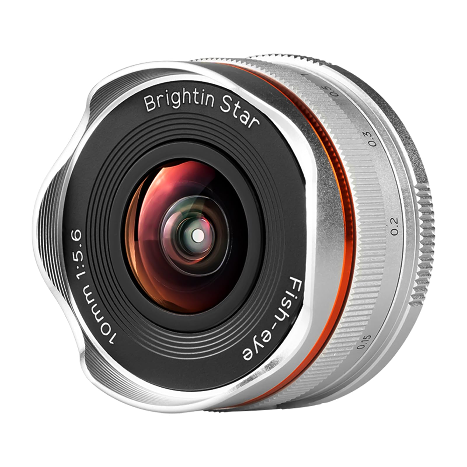 

Brightin Star 10mm F5.6 Fisheye Lens, MF Prime Lens, Compatible with Fujifilm X-Mount APS-C Mirrorless Cameras, Including XT5, XT4, XT30, XPRO3/1, XT2
